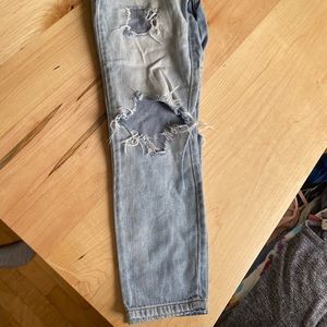 Distressed jeans